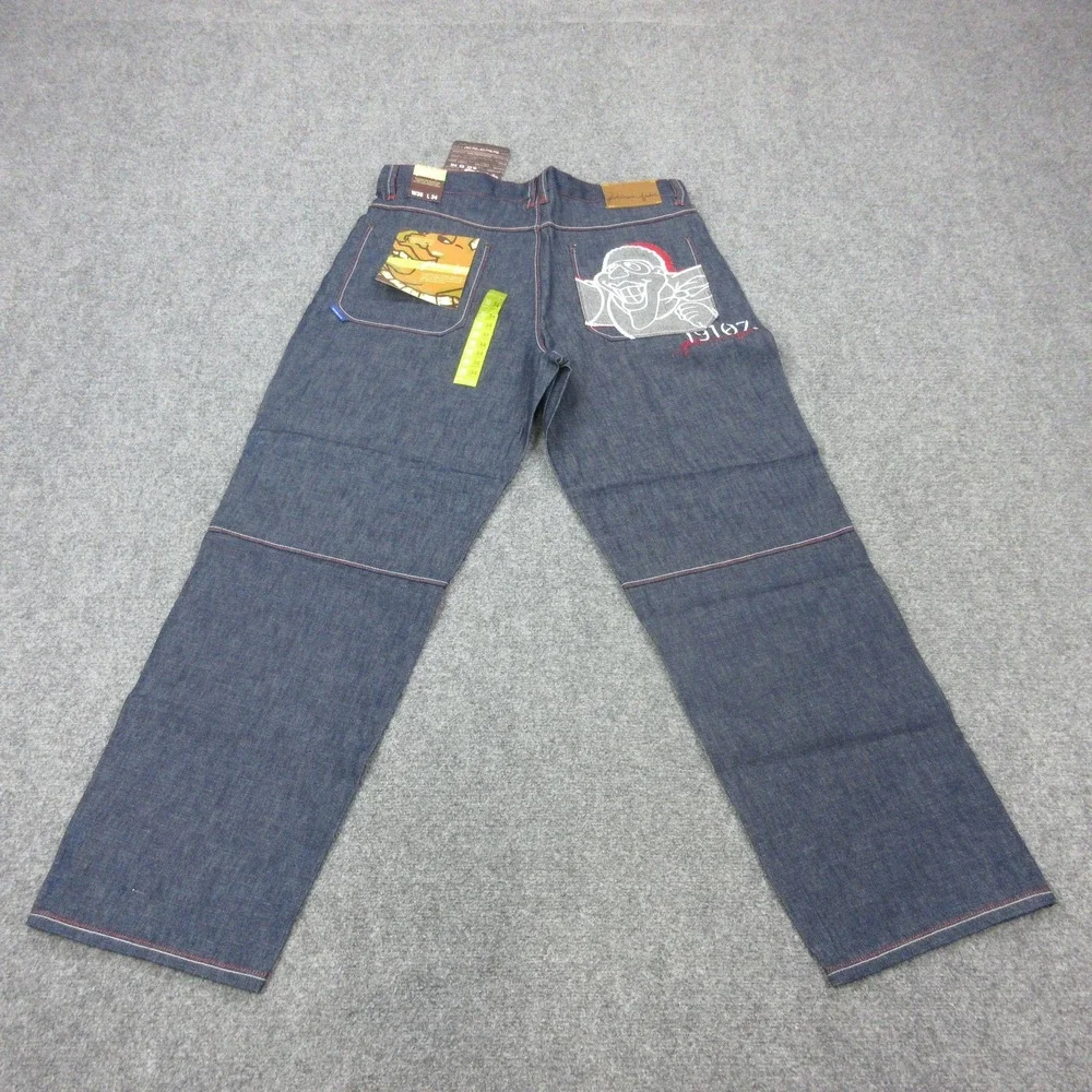 Vintage Platinum FUBU Jeans Mens 38x34 Relaxed Straight Fat Albert Denim Y2K‎